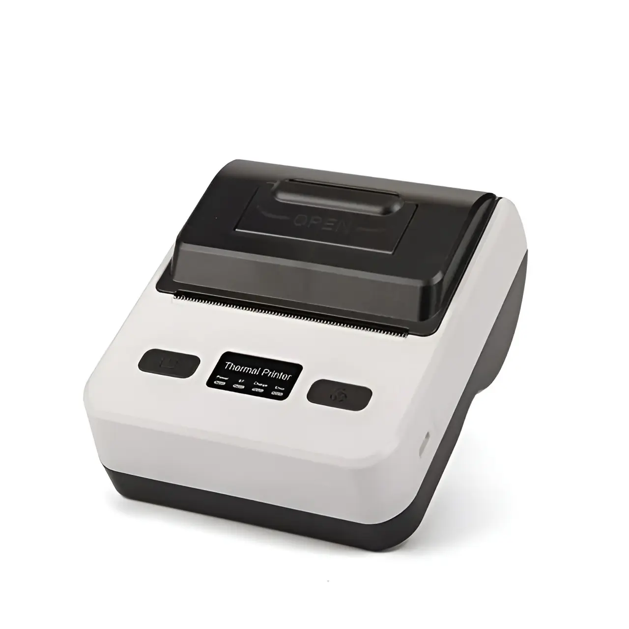 Picture of Mobile Printer 80mm (3 inch width) | Wireless Bluetooth Thermal Receipt Printer | Cash Drawer Compatible | Support iOS, Android, Computer, Laptop | POS Printer for Restaurant Bill, Ticket, Token, Label Printing, Nadra-MTP-4B(White)