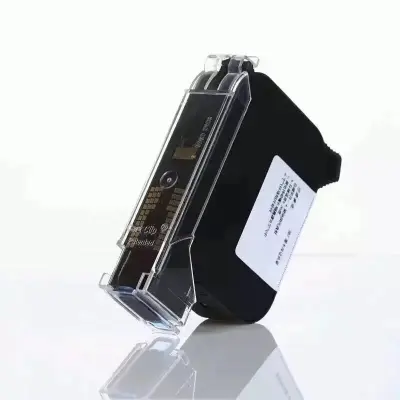 Picture of Ink Cartridge For 12.7mm Handheld Thermal Inkjet Printer Fast Dry Eco Solvent used for  printing Expiry Date | Text | QRCode | Barcode | Batch Number | Label | Image | Date Printer for Any Surface(Black)