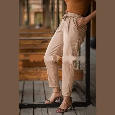Picture of New looks Western Fashion Ladies Stylish Cotton Formal Pants. ✅মেয়েদের জন্য অফিসিয়াল ফরমাল প্যান্ট কালেকশনে! 🌹 ক্লাসি ডিজাইন