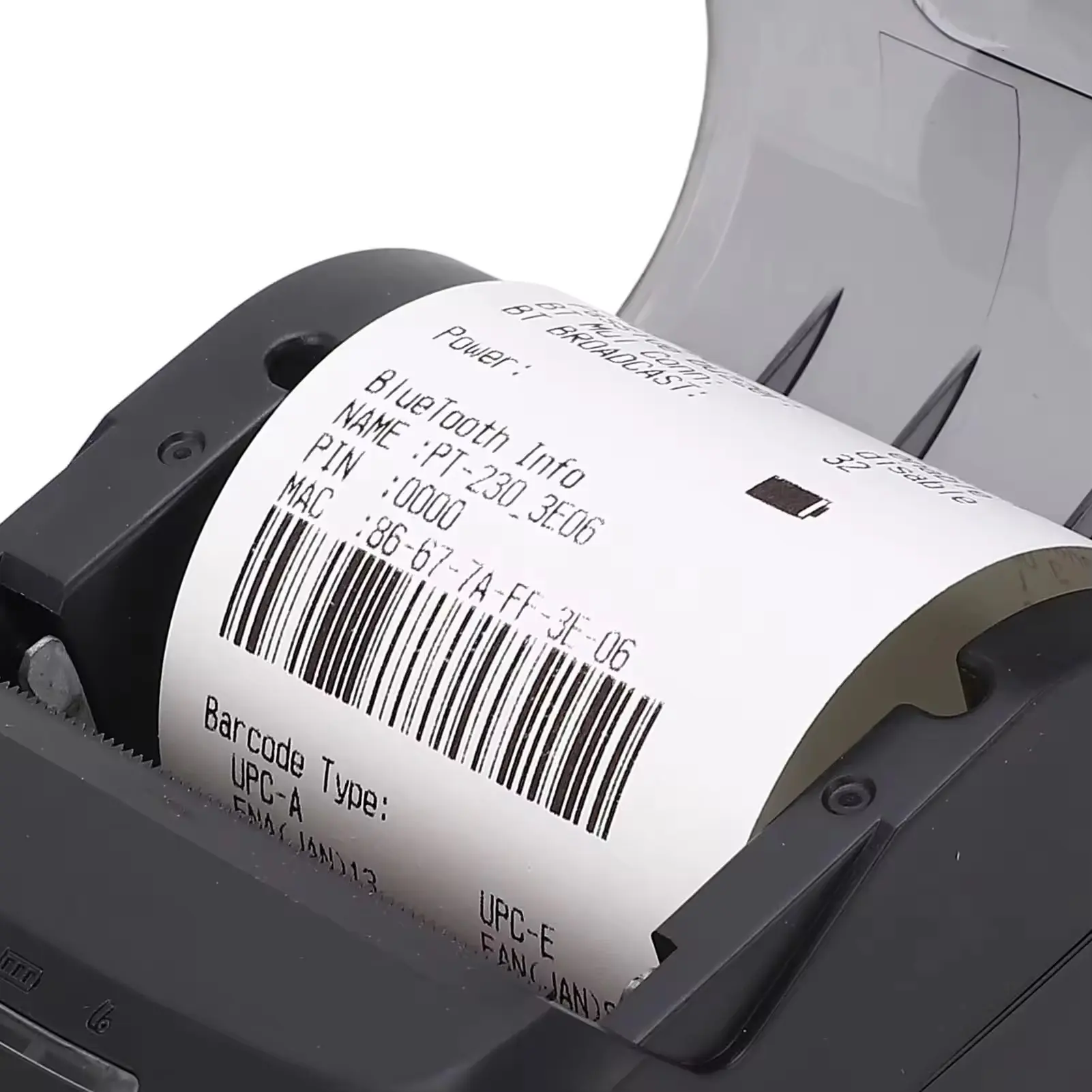 Picture of Portable Thermal Receipt Printer - 58mm POS Printer (2-inch) with USB and Bluetooth Support | Compatible with ESC/POS print commands | works seamlessly with Android, iOS, and Windows | Ideal for shops, small businesses, and restaurants | PT230(Black)