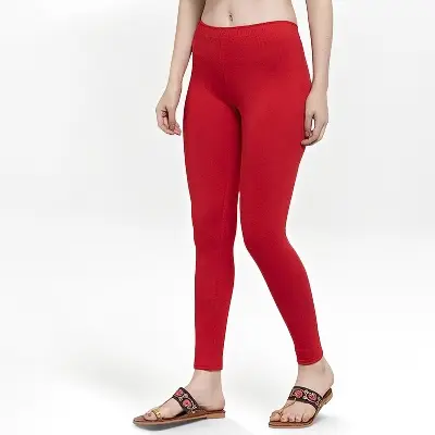 Picture of High Waist Ladies Lycra Cotton Churidar Leggings, Party Wear, Slim Fit
