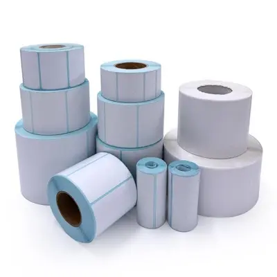 Picture of Shipping Labels DT | 75x100mm (3x4 inch) - 500 Labels per Roll | Direct Thermal Courier Stickers | Fade-Resistant, High-Quality Print for Steadfast, Paperfly Courier Sticker, Addressing & Organization | Premium Self-Adhesive Thermal Labels - White(10Roll-5000Labels)
