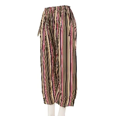 Picture of Cotton Viscose Loose Fit Flared Wide Palazzo Plazo Pants for Women