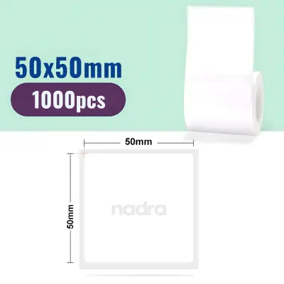 Picture of Barcode Label 50x50mm Square (2x2inch) - 1000 labels/Roll | Direct Thermal Stickers DT | Smudge-Free, Fade-Resistant, High-Quality Print for Packaging & Shipping Supplies | Inventory Labels | Premium Self-Adhesive Thermal Labels - White(1Roll-1000Labels)