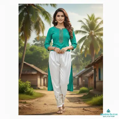 Picture of Silk Stylish Bottom Gateful Design C-Kat Salwar Pyjama Pants for Woman