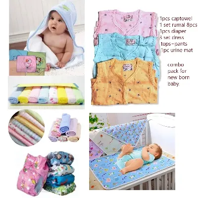 Picture of Combo Pack of Newborn Baby Gift Sets & Packs.