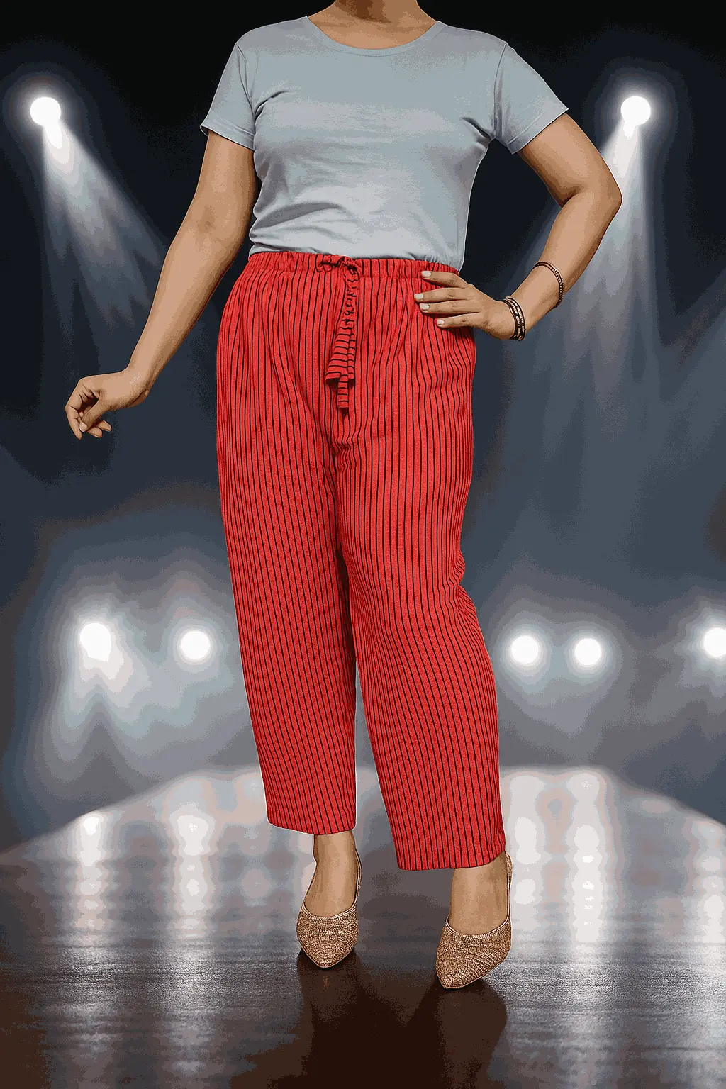 Picture of Woman sleepwear pyjama pants casual soft cotton pants .