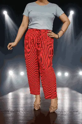 Picture of Woman sleepwear pyjama pants casual soft cotton pants .