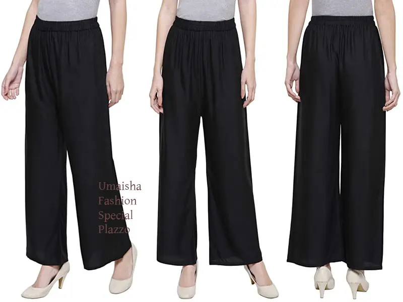 Picture of China linen solid color plazzo pant for woman