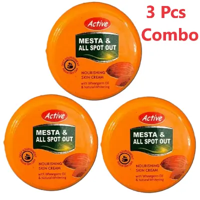 Picture of 3 pcs Active Mesta & All Spot Out Cream(Yellow,)