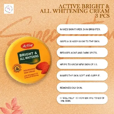 Picture of 3pcs Active Bright & All Whitening Cream 15g x 3