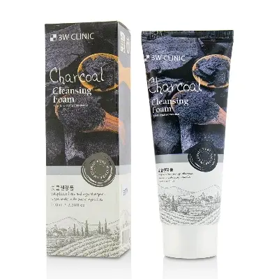Picture of 3W Clinic Charcoal Cleansing Foam 100ml(Black,Face,)
