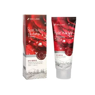 Picture of 3W Clinic Cleansing Foam 100ml(Rose Water,Face,)
