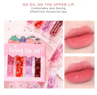 Picture of 4 in 1 Fruit Lip Oil Set Moisture & Softener Your Lips