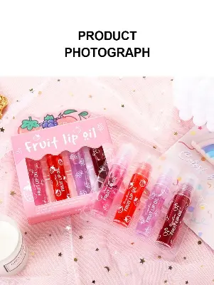 Picture of 4 in 1 Fruit Lip Oil Set Moisture & Softener Your Lips