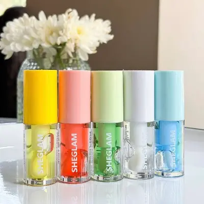 Picture of 5in1 Sheglam Jelly Wow Hydrating Lip Oil  Transparent Glossy