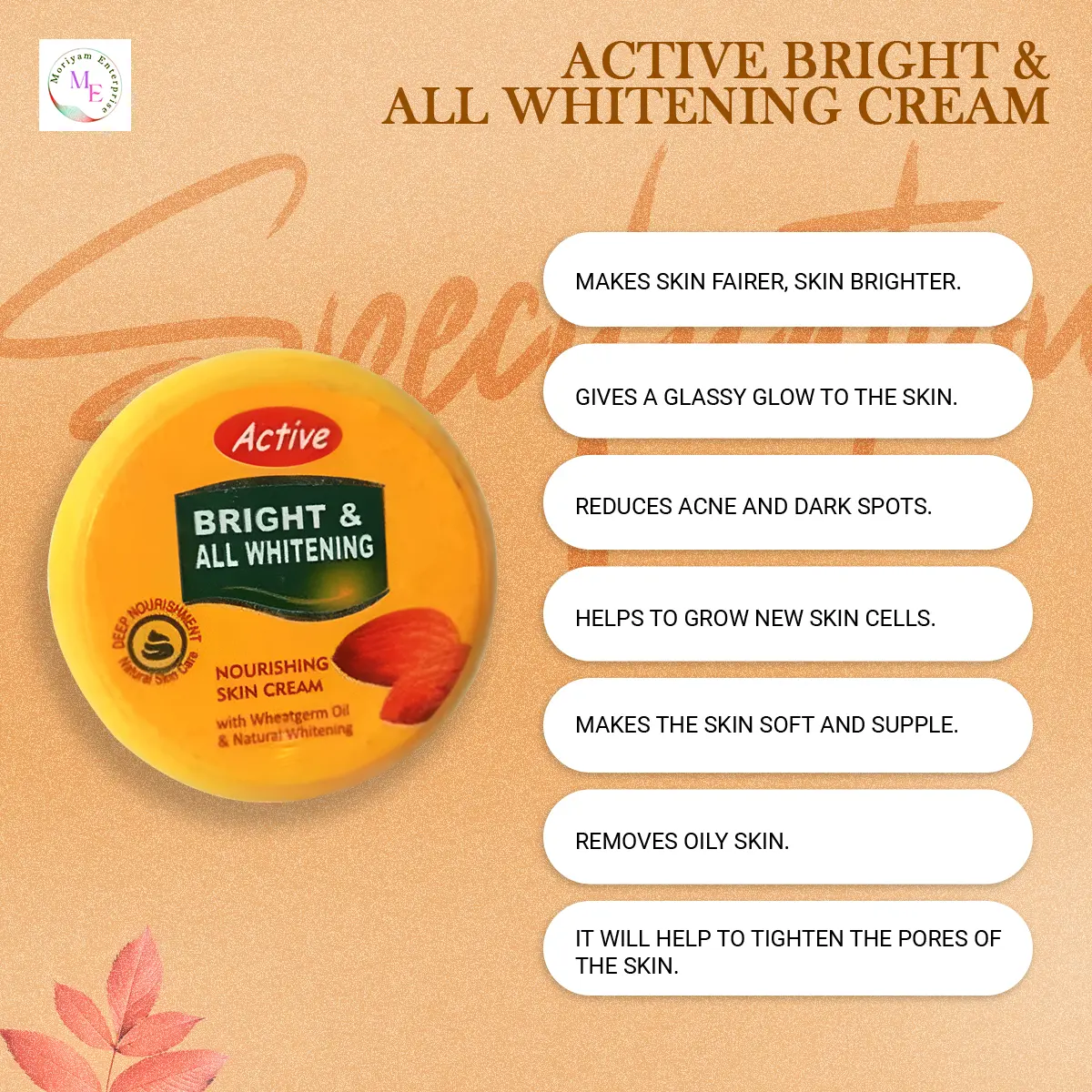 Picture of Active Bright & All Whitening Cream 15g