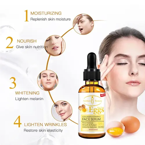 Picture of Aichun Beauty Eggs Face Serum Collagen & Vitamin E Serum Whitening Spot-fading Essence 30ml