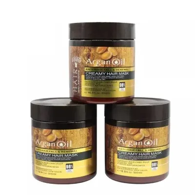 Picture of Argan Oil  Lightness Anti-Hair Fall & Renewal Creamy Hair Mask 500ml(Brown)
