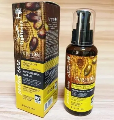 Picture of Argan Oil Lightness Argan Oil & Protein Anti-Hair Fall & Renewal 100ml(Brown)
