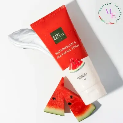 Picture of Baby Bright Watermelon & Hya Facial Foam 160g(Red,Face,Fruity)
