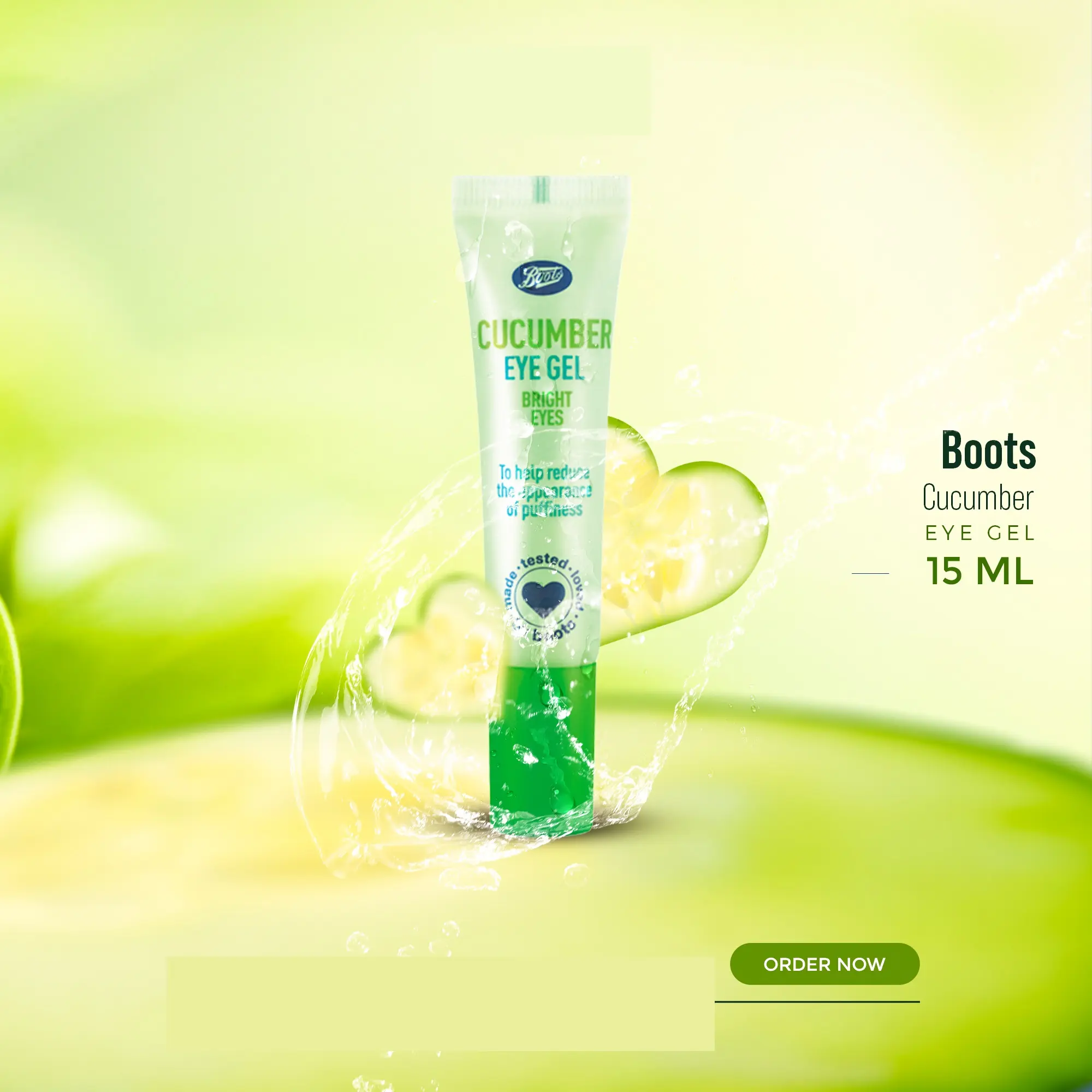 Picture of Boots Essentials Cucumber eye gel all skin types 15ml(Eyes)