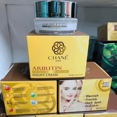 Picture of Chane Arbutin Whitening & Anti Melasma Night Cream(Yellow,)