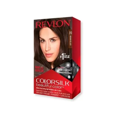 Picture of Colorsilk Beautiful Hair Color Brown Black No.20(Brown Black No.20)