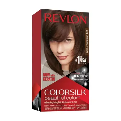 Picture of Colorsilk Beautiful Hair Color Dark Mahogany Brown No.32(Dark Mahogany Brown)