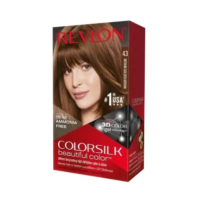 Picture of Colorsilk Beautiful Hair Color No.43 Medium Golden Brown(43)