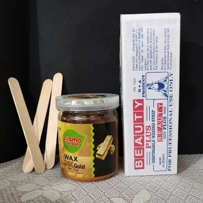 Picture of Cosmo Herbal Wax 24k Gold With 80pcs Strips 2pcs Stick(24K Gold)