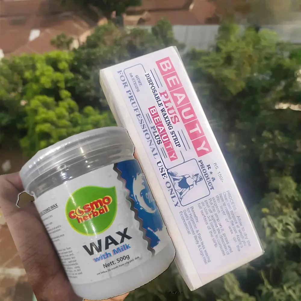 Picture of Cosmo herbal Wax Aloe Vera With 80pcs Strips 2 pcs Stick(Aloevera)