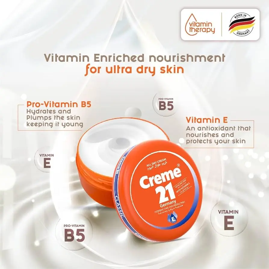 Picture of Cream 21 All Day Cream With Vitamin E 150ml Germany