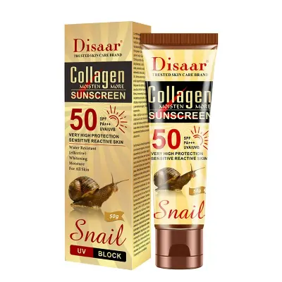Picture of Disaar Collagen Sunscreen Bone Glue Sunscreen Moisturizing Refreshing Broad-Spectrum Protection Non-Greasy for All Types Skin 50g