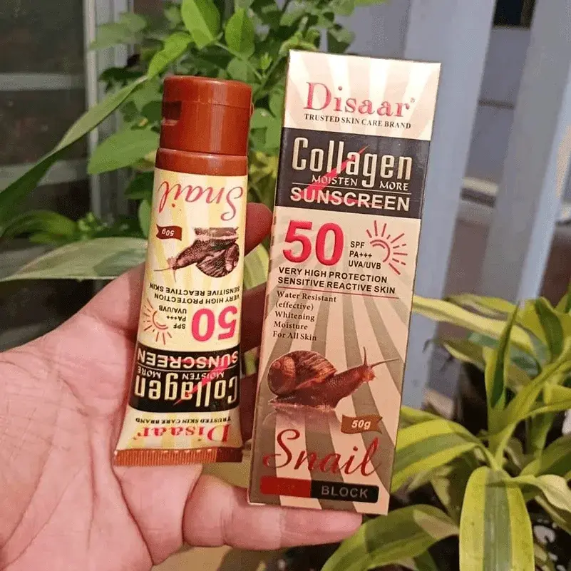 Picture of Disaar Collagen Sunscreen Bone Glue Sunscreen Moisturizing Refreshing Broad-Spectrum Protection Non-Greasy for All Types Skin 50g