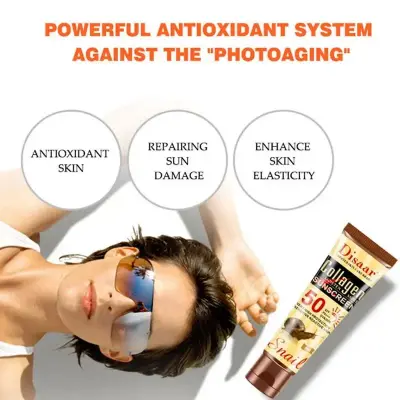 Picture of Disaar Collagen Sunscreen Bone Glue Sunscreen Moisturizing Refreshing Broad-Spectrum Protection Non-Greasy for All Types Skin 50g