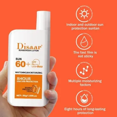 Picture of Disaar Sunscreen Lotion 60+   50g(White)