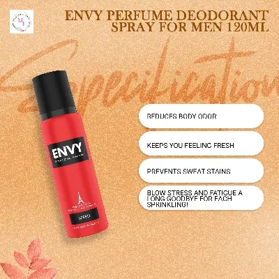 Picture of Envy Perfume Deodorant Spray for Men 120ml(Red,Body,)