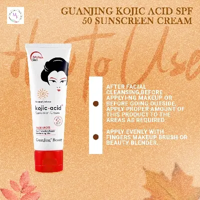 Picture of GUANJING Kojic Acid SPF 50 Sunscreen Cream 80g