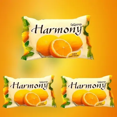 Picture of Harmony Fruity Orange Soap Combo Pack 3 Pieces(Orange,Fruity)