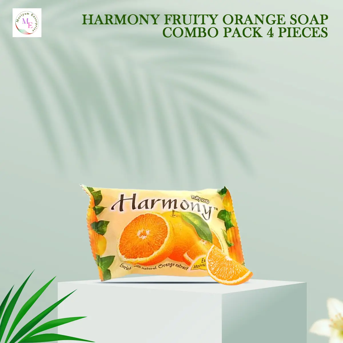 Picture of Harmony Fruity Orange Soap Combo Pack 3 Pieces(Orange,Fruity)