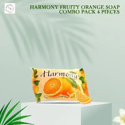 Picture of Harmony Fruity Orange Soap Combo Pack 3 Pieces(Orange,Fruity)