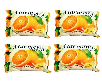 Picture of Harmony Fruity Orange Soap Combo Pack 4 Pieces(Orange,Fruity)