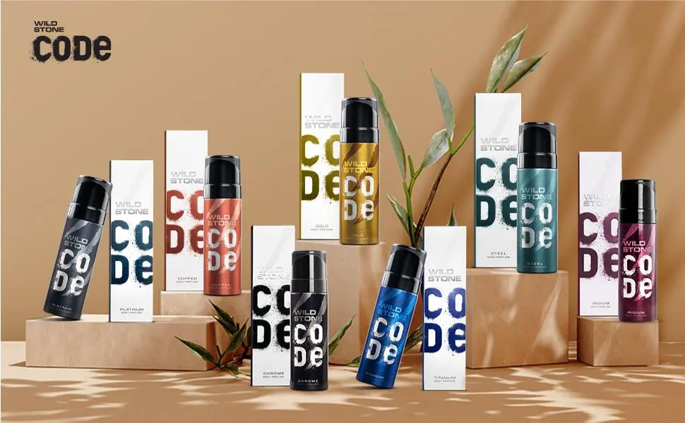 Picture of Imported Wild Stone Code Body Perfume for Men 120ml(Copper,Body)