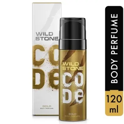 Picture of Imported Wild Stone Code Gold Body Perfume for Men 120ml(Gold,Body)