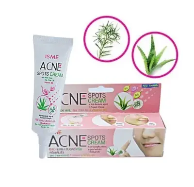 Picture of ISME Acne Spots Cream With AloeVera, Tea,Tree Oil,Vitamin B6 (10g)