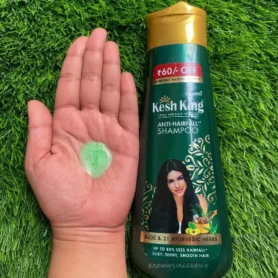 Picture of KeshKing Hair Ayurbedic Oil 100ml & KeshKing Shampoo 200ml Combo Pack(Green)