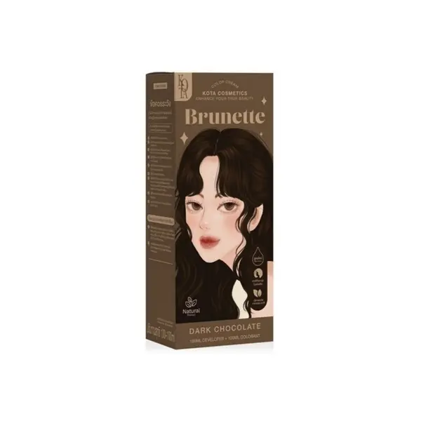 Picture of Kota Cosmetics Hair Color Hair Dye Color Cream Brunette(Brunette)