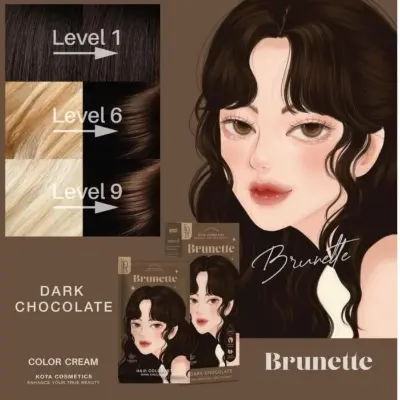 Picture of Kota Cosmetics Hair Color Hair Dye Kota Cosmetics Color Cream(Brunctte)