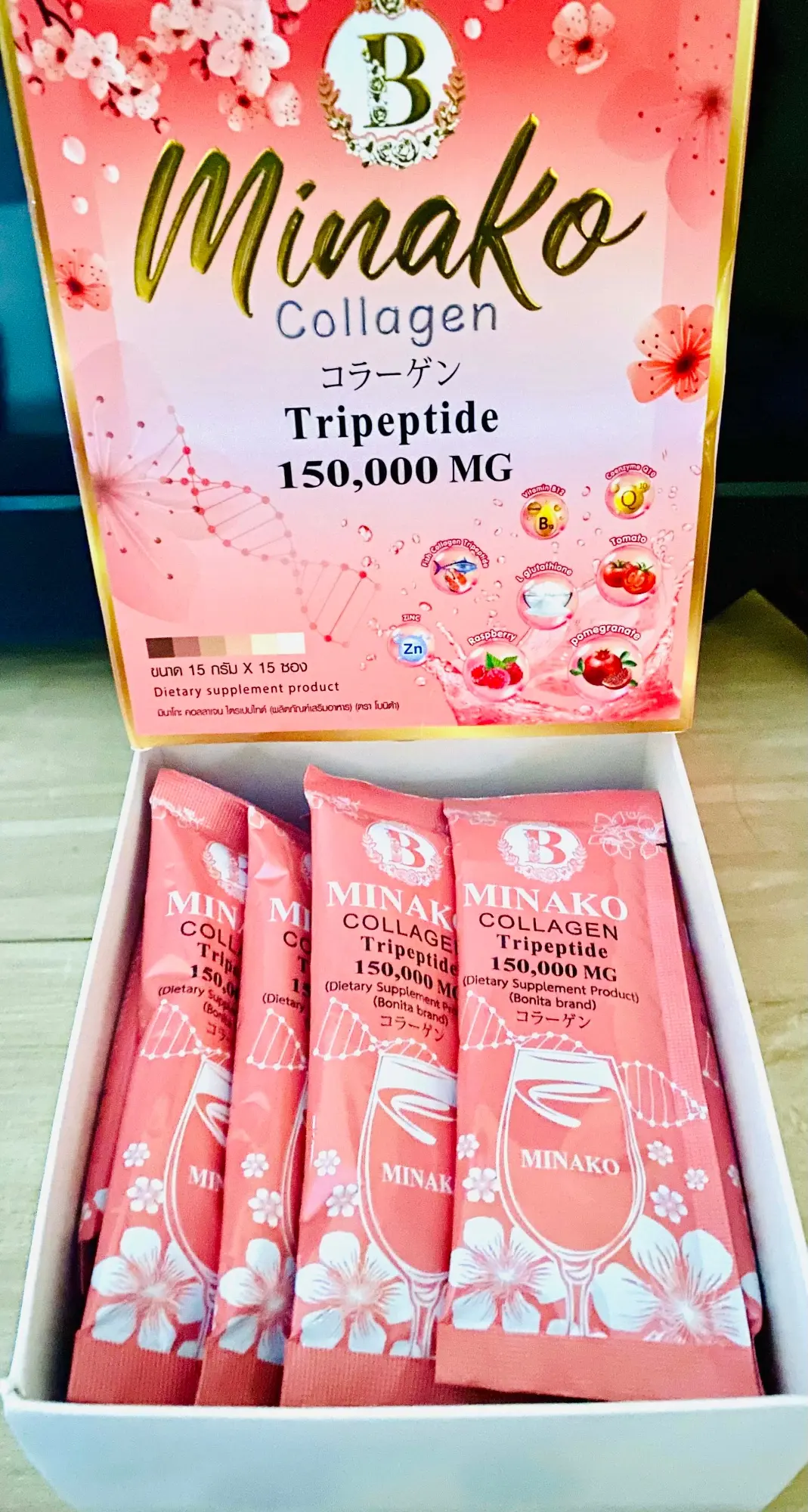 Picture of Minako Collagen Tripeptide Juice 150000 MG Thailand